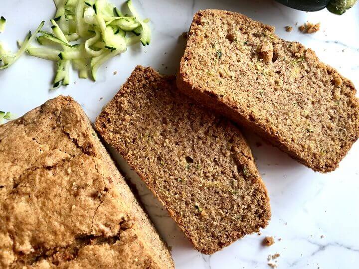 Tranches de pain à la courgette