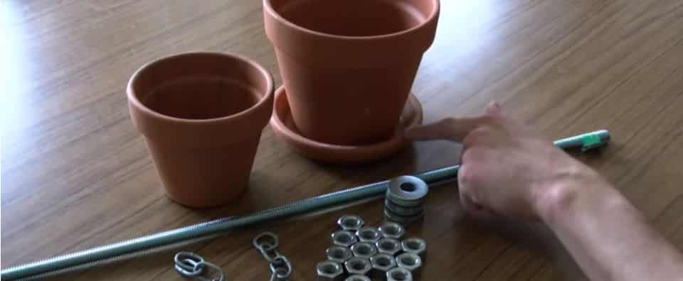 chauffe-bougie en pot d'argile