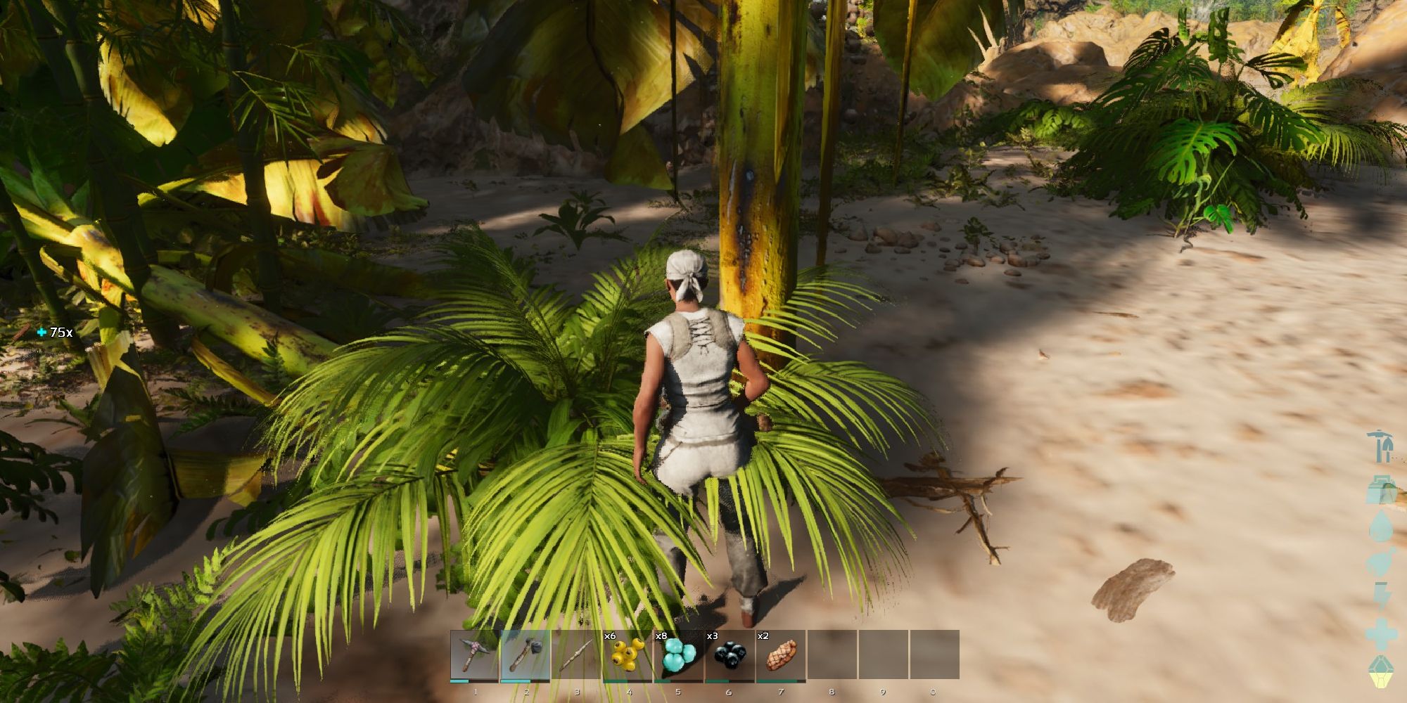 arche survie ascended joueur couper arbre