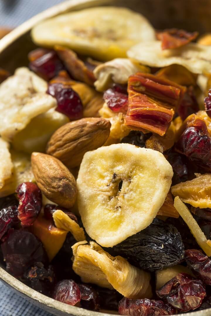 Mélange de fruits séchés