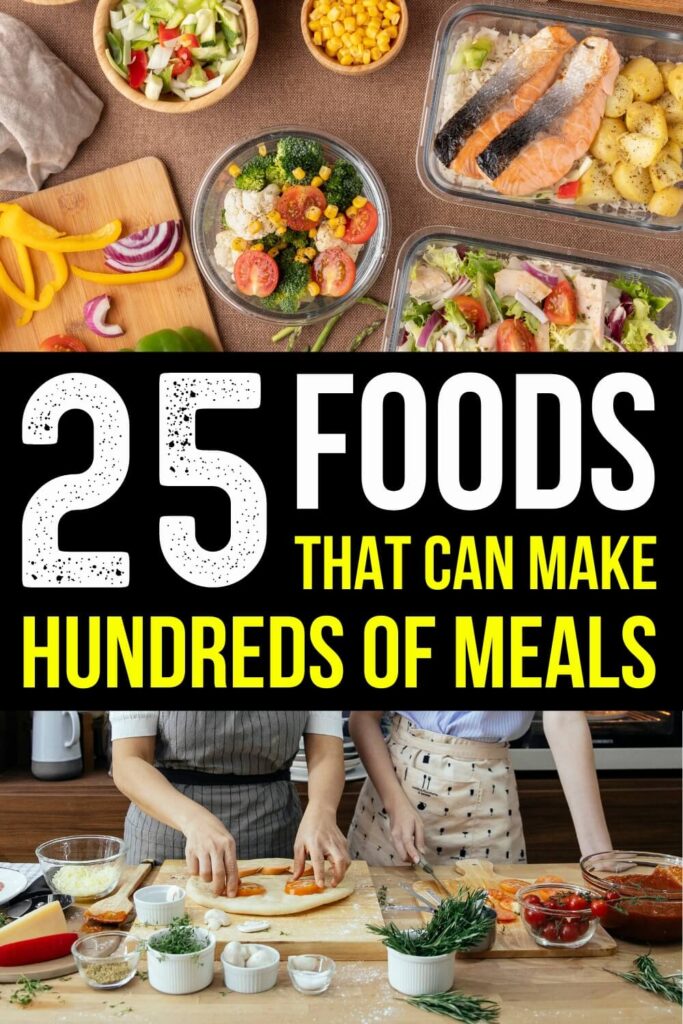 25 aliments qui permettent de faire des centaines de repas