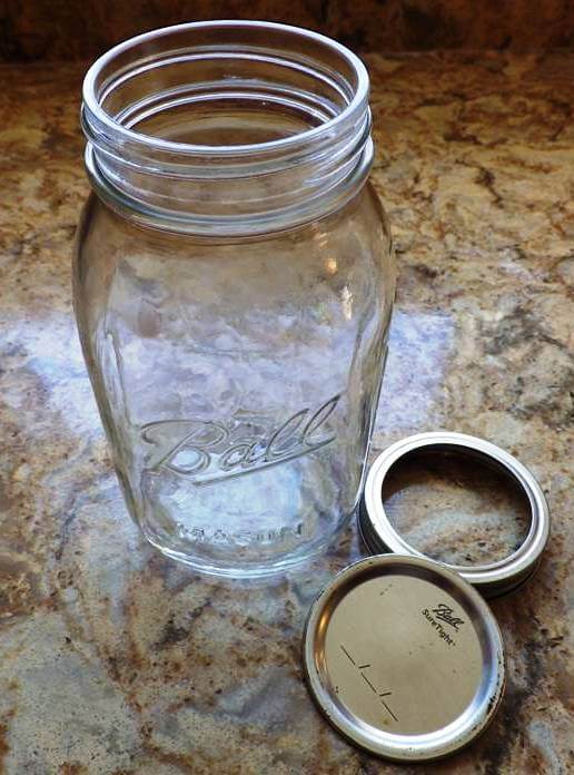 Bocal de mise en conserve d'un quart de litre