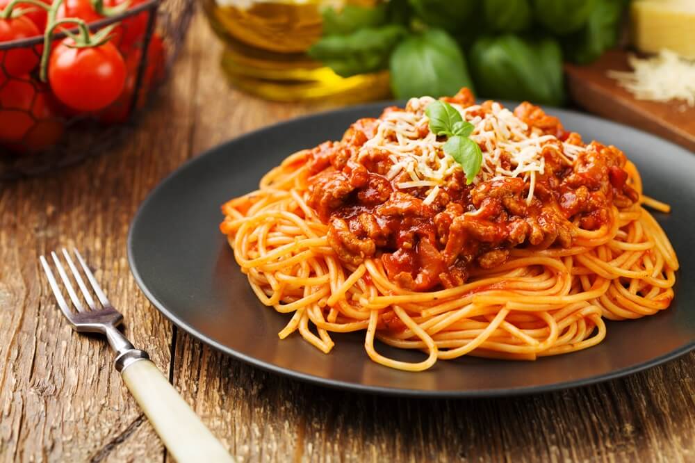 Spaghetti sur assiette