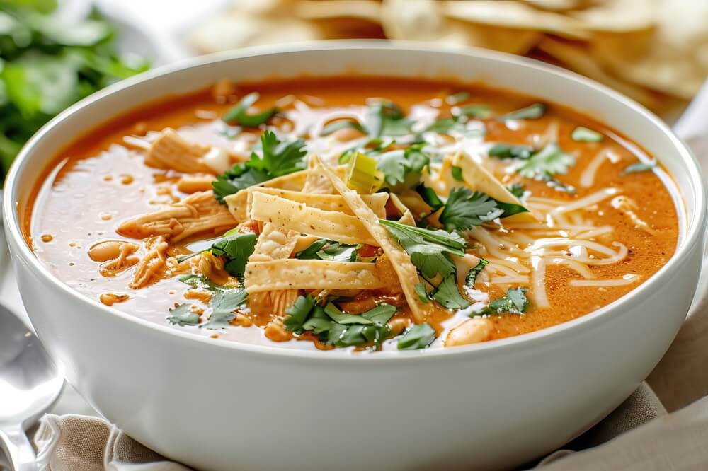 Soupe Enchilada dans un bol