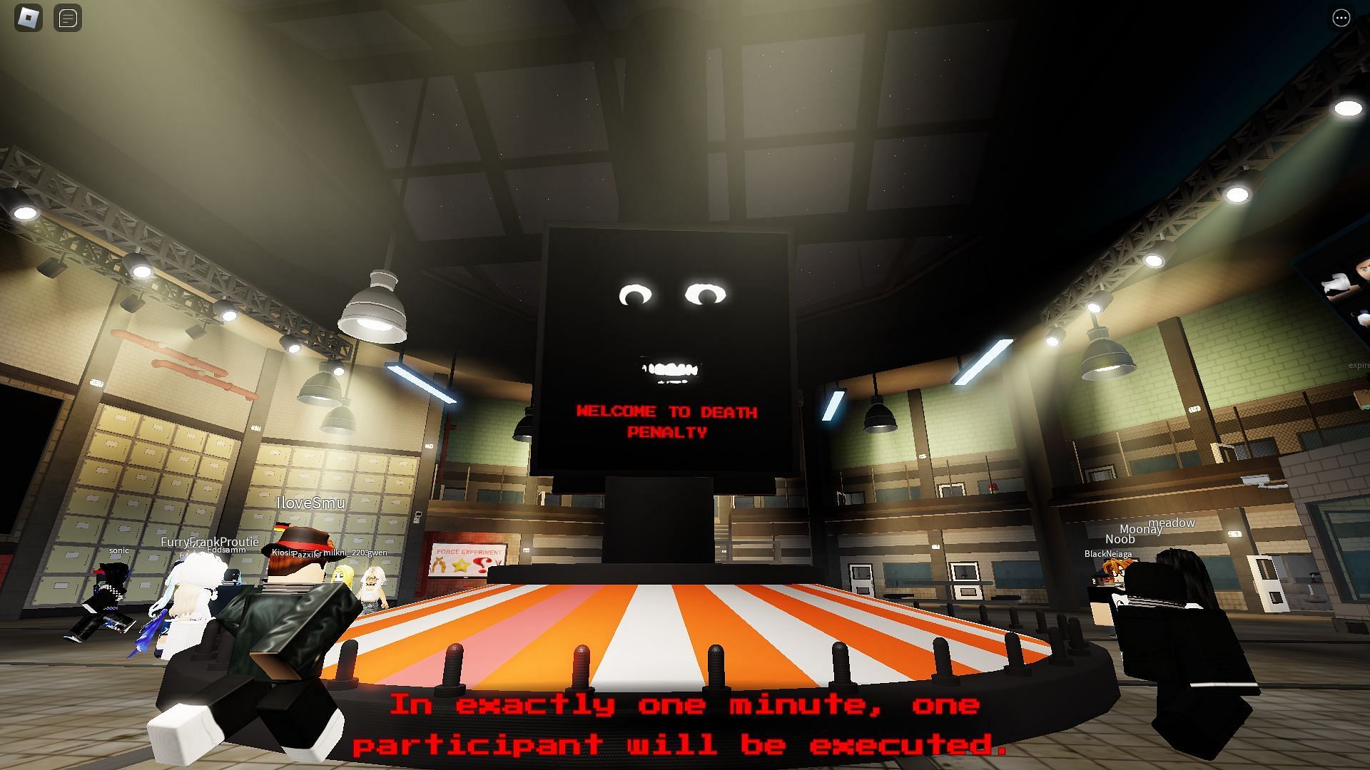 Le début d'un match (Image via Roblox)
