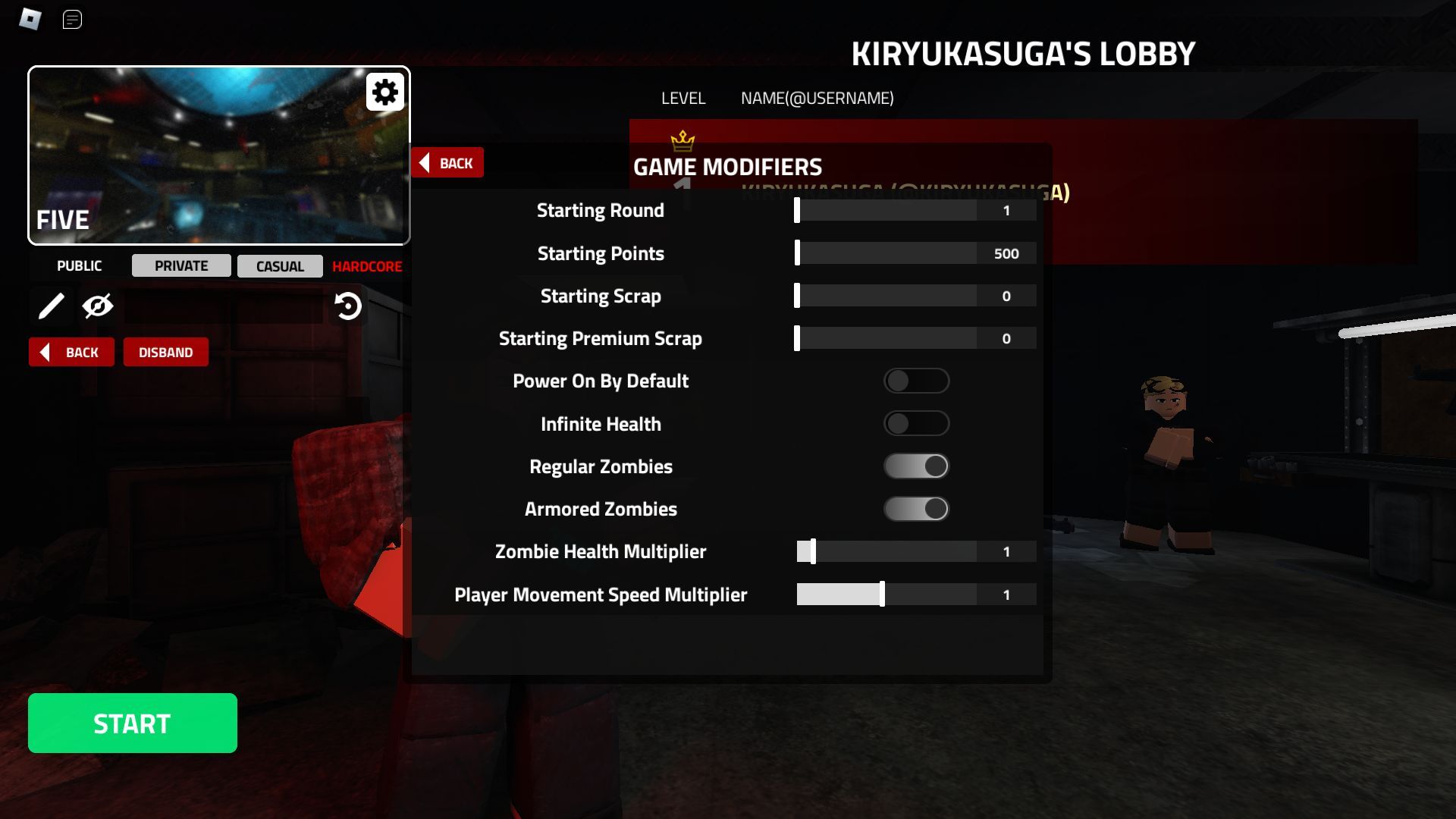 Modificateurs de match (Image via Roblox)