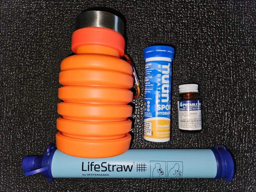 Kit d'hydratation pour le Bug Out Bag des enfants