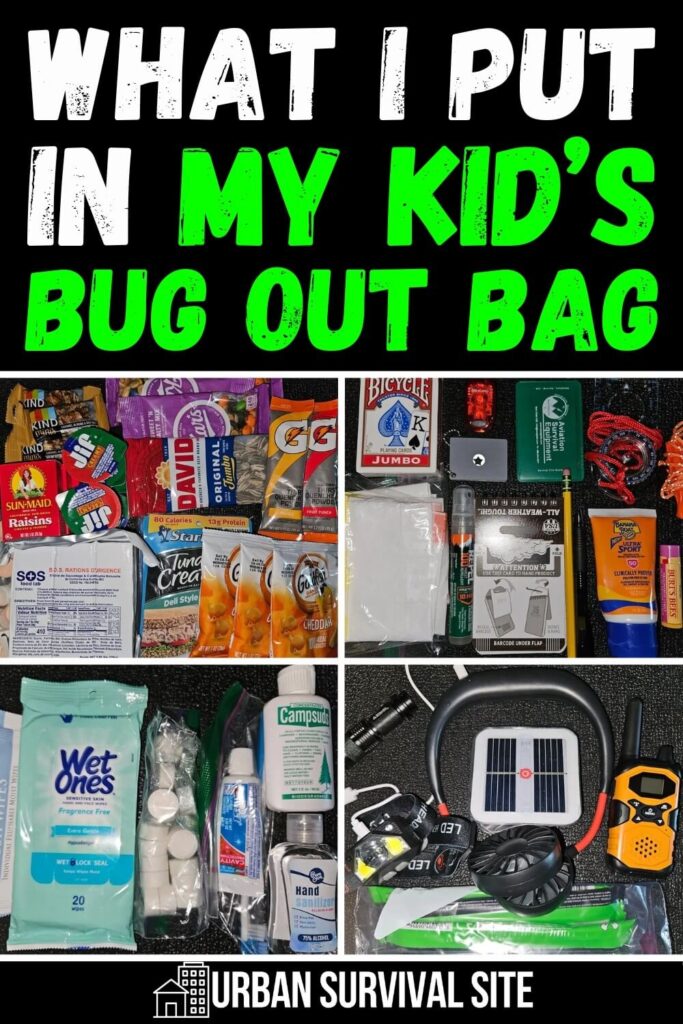 Ce que je mets dans le sac d'urgence de mon enfant