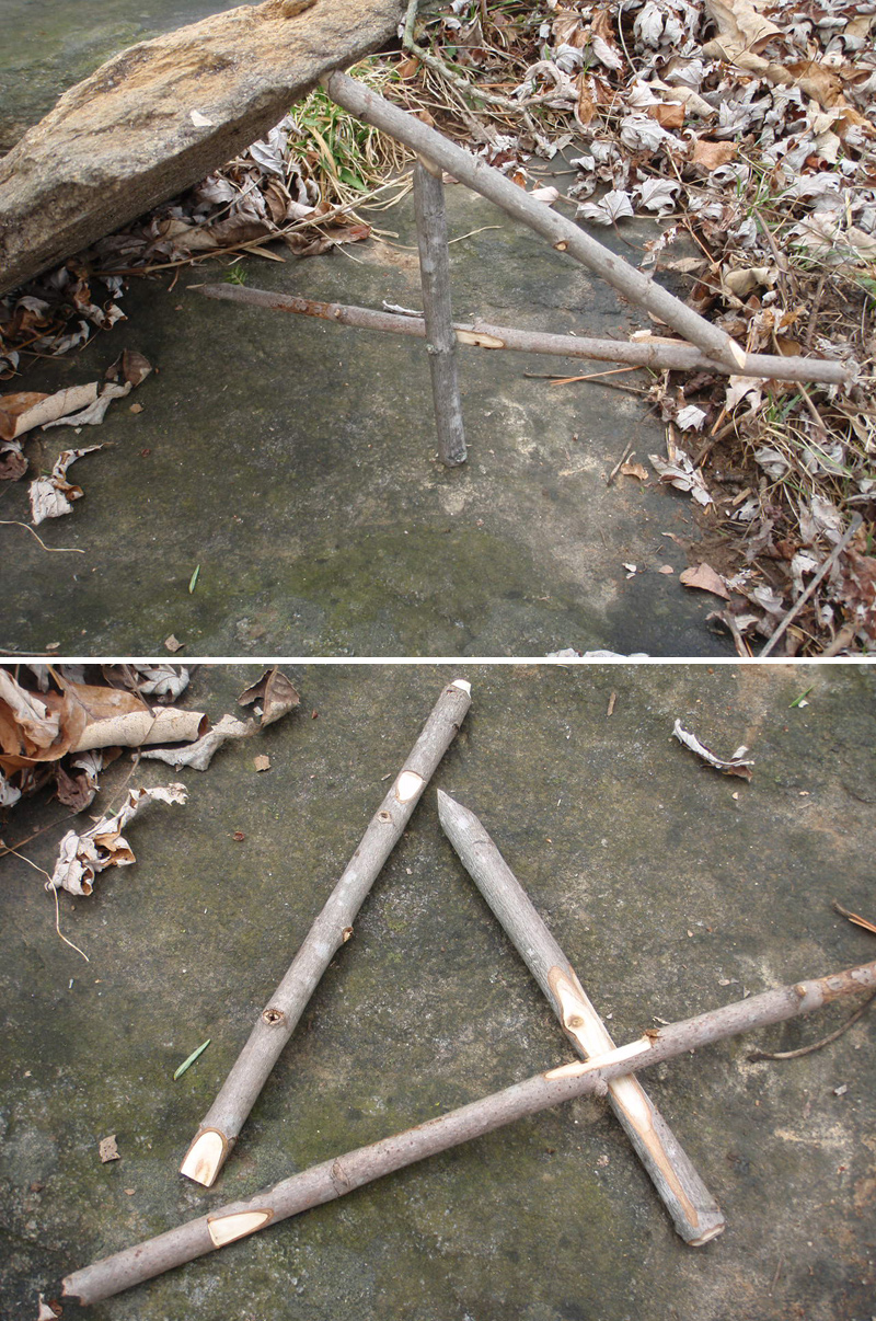 piège à chute en forme de 4