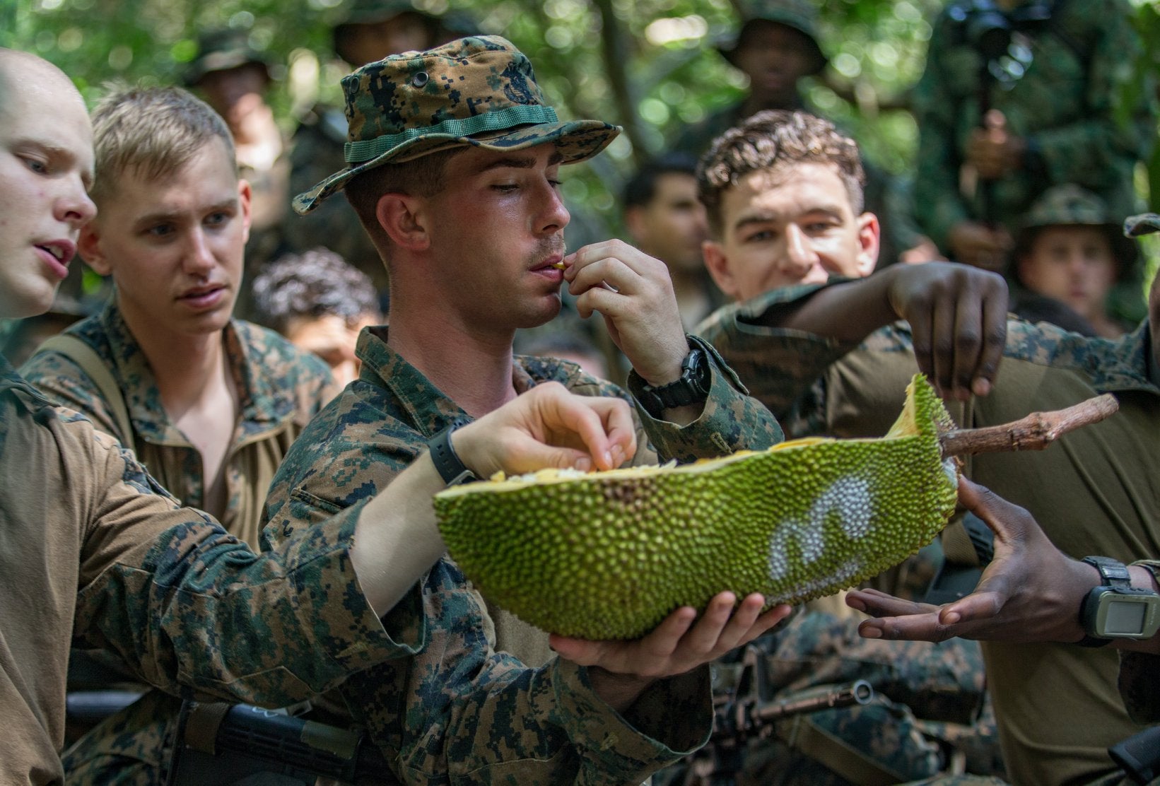 Ces soldats ont reçu du durian à manger dans le cadre de leur formation aux « techniques de survie dans la jungle » - World Of Buzz 1