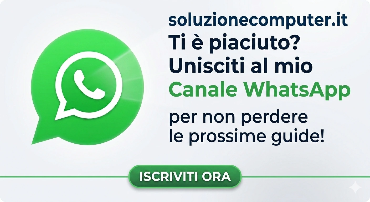 Chaîne WhatsApp Soluzionecomputer.it