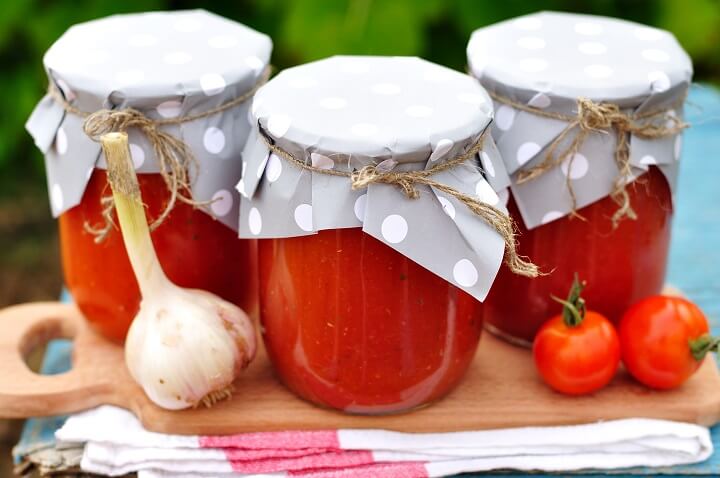 Sauce pour spaghetti maison en conserve