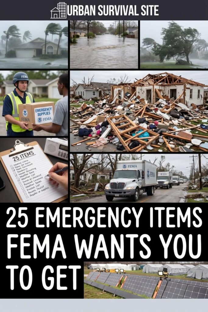 Plus de 25 articles d'urgence que la FEMA vous recommande de vous procurer