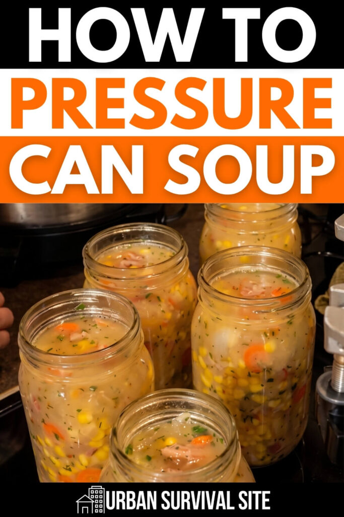 Comment mettre de la soupe en conserve à l'aide d'un autocuiseur