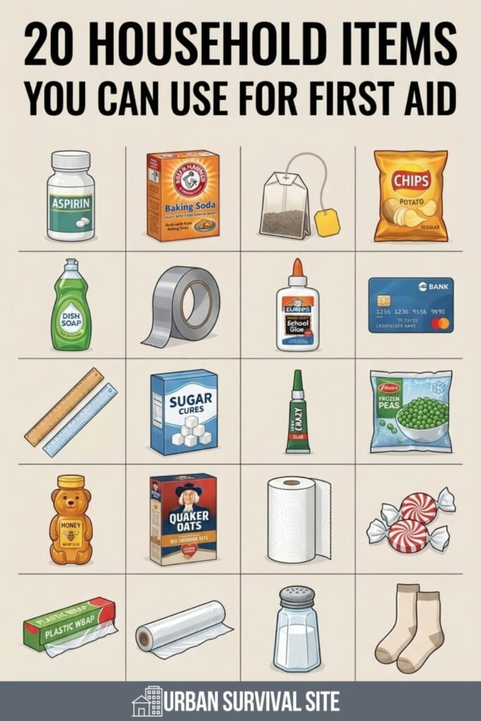 20 objets du quotidien que vous pouvez utiliser pour les premiers secours